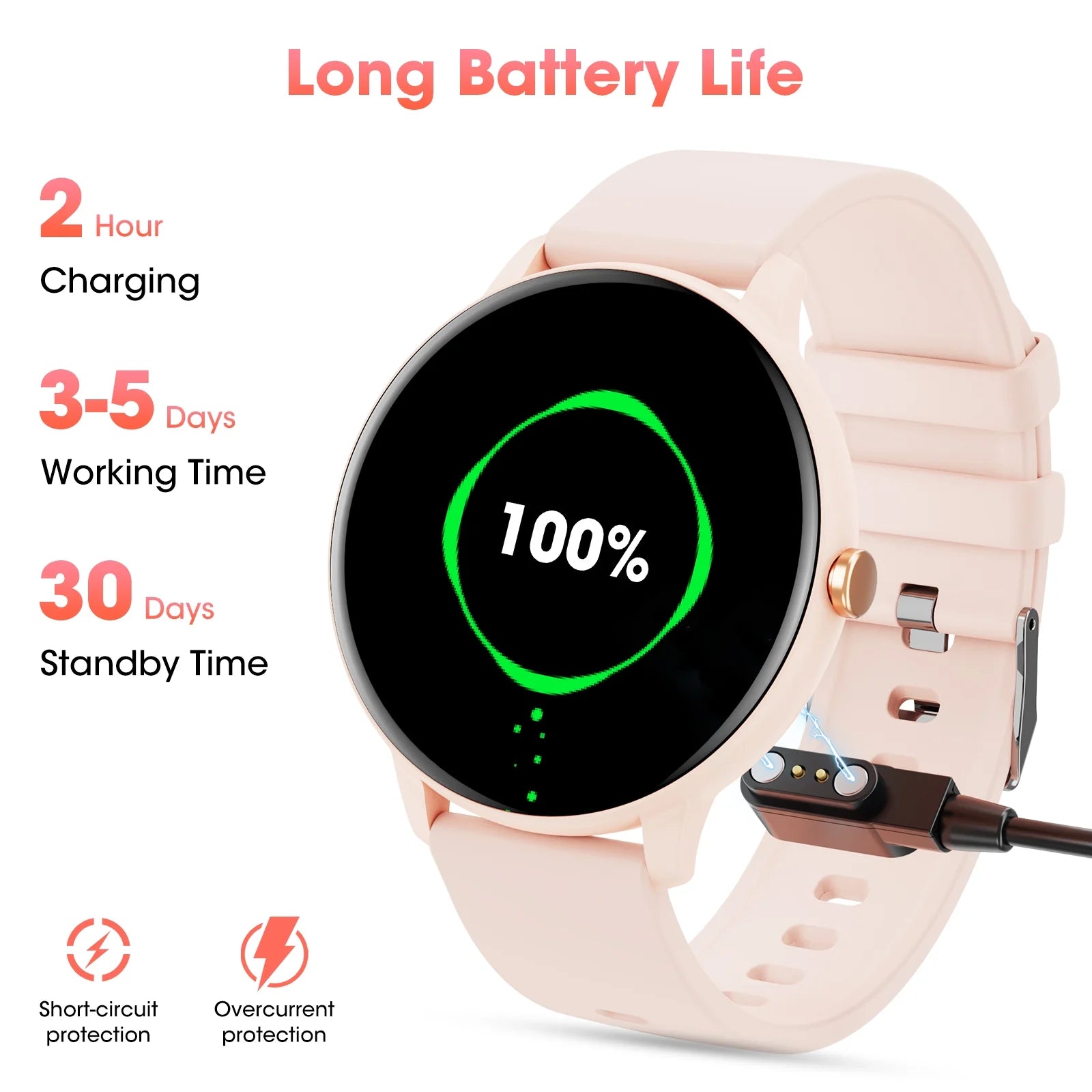 CARKIRA Bluetooth Calling Fitness Tracker 1.39 Inch Black with Sport Band